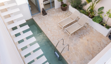 Resa Estates Ibiza sale ted koop Cala Tarida patio townhouse air photo.JPG
